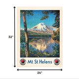 24" X 32" Mt. St. Helens C1920S Vintage Travel Poster Wall Art - Homeroots - Flyclothing LLC