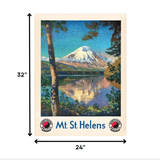 24" X 32" Mt. St. Helens C1920S Vintage Travel Poster Wall Art - Homeroots - Flyclothing LLC
