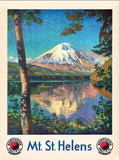 24" X 32" Mt. St. Helens C1920S Vintage Travel Poster Wall Art - Homeroots