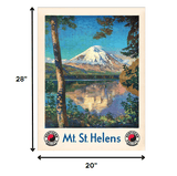 20" X 28" Mt. St. Helens C1920S Vintage Travel Poster Wall Art - Homeroots - Flyclothing LLC