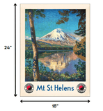 18" X 24" Mt. St. Helens C1920S Vintage Travel Poster Wall Art - Homeroots - Flyclothing LLC