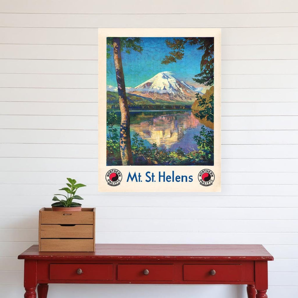 18" X 24" Mt. St. Helens C1920S Vintage Travel Poster Wall Art - Homeroots