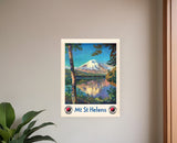 11" X 14" Mt. St. Helens C1920S Vintage Travel Poster Wall Art - Homeroots