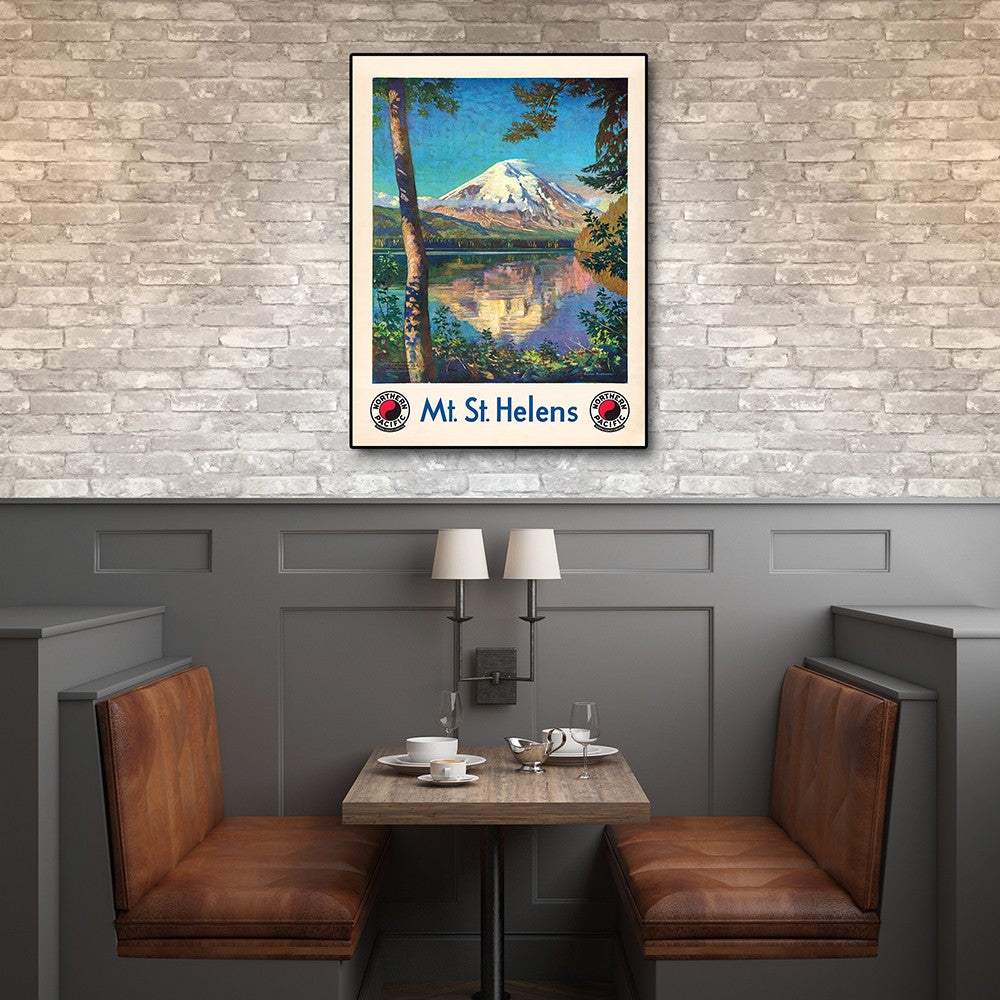 8.5" X 11" Mt. St. Helens C1920S Vintage Travel Poster Wall Art - Homeroots - Flyclothing LLC