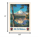 8.5" X 11" Mt. St. Helens C1920S Vintage Travel Poster Wall Art - Homeroots - Flyclothing LLC
