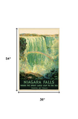 36" X 54" Niagra Falls New York C1920S Vintage Travel Poster Wall Art - Homeroots - Flyclothing LLC