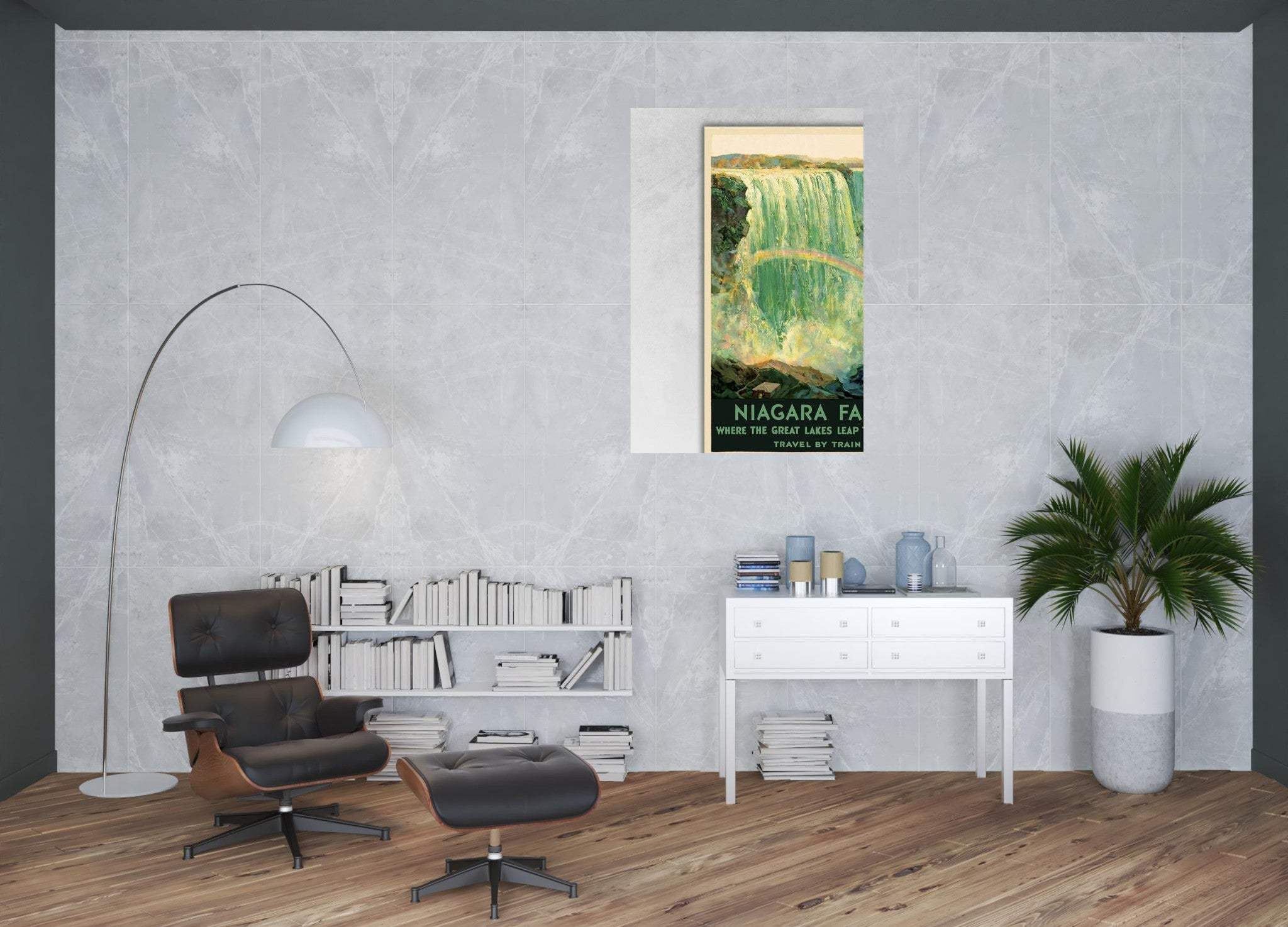 36" X 54" Niagra Falls New York C1920S Vintage Travel Poster Wall Art - Homeroots - Flyclothing LLC
