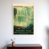 24" X 36" Niagra Falls New York C1920S Vintage Travel Poster Wall Art - Homeroots