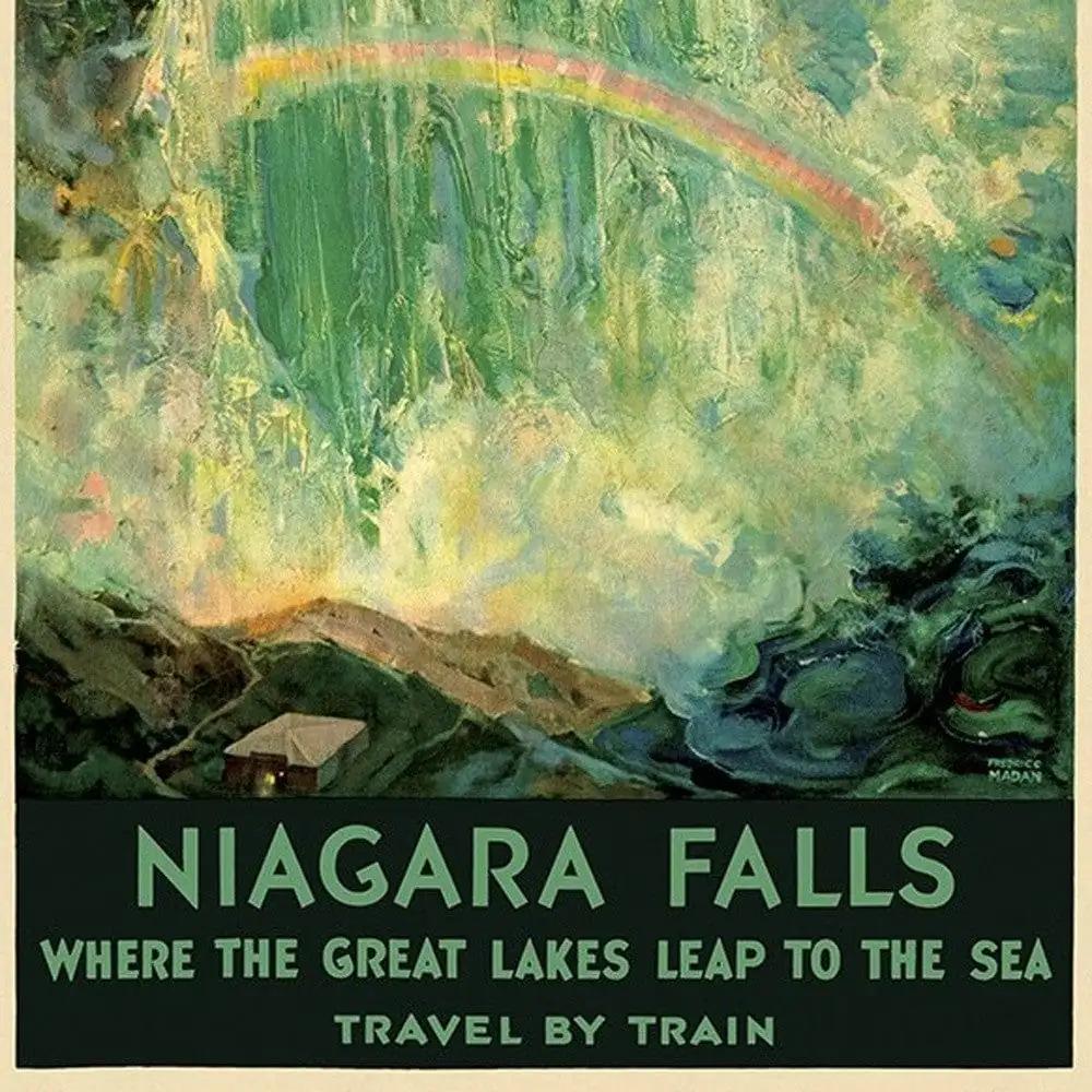 24" X 36" Niagra Falls New York C1920S Vintage Travel Poster Wall Art - Homeroots - Flyclothing LLC
