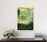 20" X 30" Niagra Falls New York C1920S Vintage Travel Poster Wall Art - Homeroots