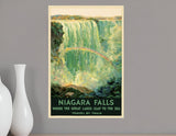 12" X 18" Niagra Falls New York C1920S Vintage Travel Poster Wall Art - Homeroots