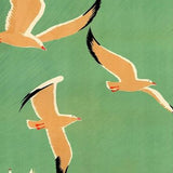 16" X 24" Birds Over Lake Michigan C1929 Vintage Travel Poster Wall Art - Homeroots