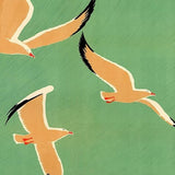 9" X 12" Birds Over Lake Michigan C1929 Vintage Travel Poster Wall Art - Homeroots - Flyclothing LLC