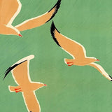 9" X 12" Birds Over Lake Michigan C1929 Vintage Travel Poster Wall Art - Homeroots