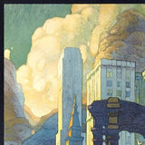 Vintage 1929 Chicago Michigan Ave Travel Unframed Print Wall Art - Homeroots