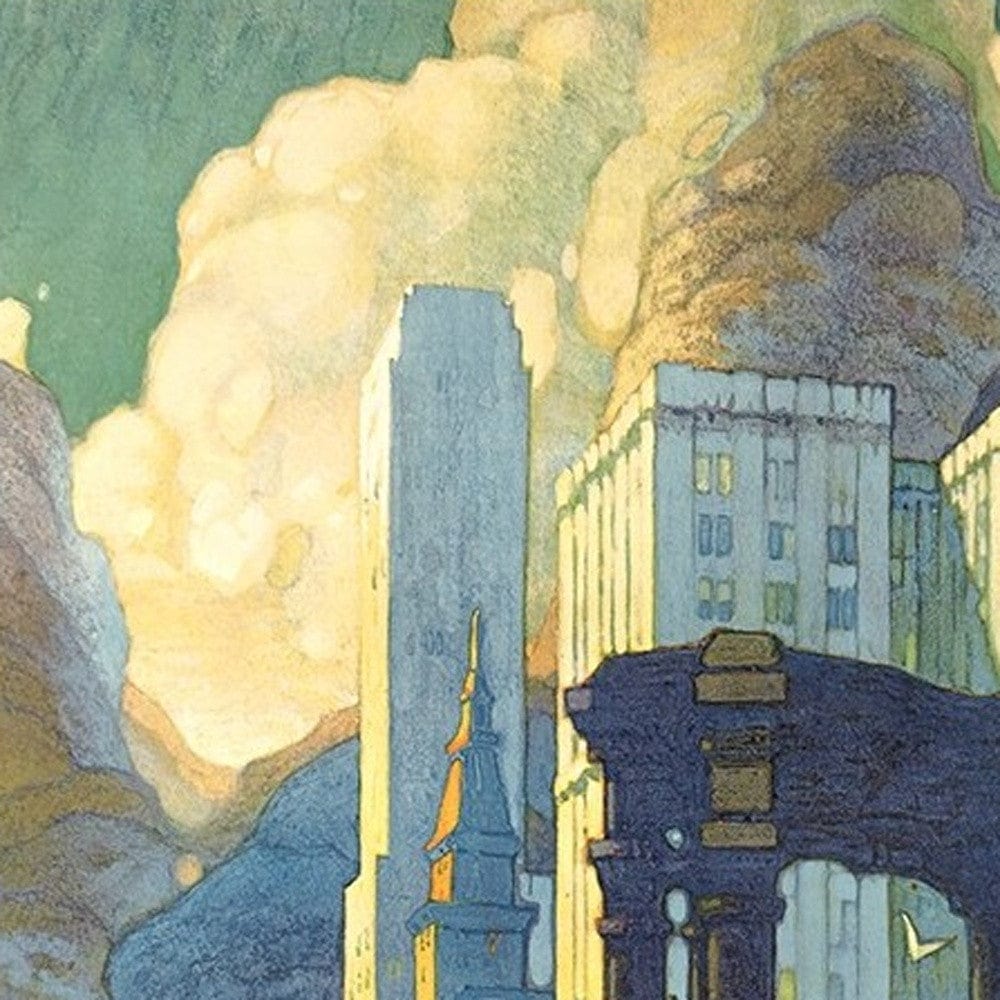 12" X 18" Vintage 1929 Chicago Michigan Ave Travel Poster Wall Art - Homeroots - Flyclothing LLC