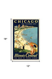 Vintage 1929 Chicago Vacation Travel Unframed Print Wall Art - Homeroots - Flyclothing LLC