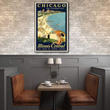 Vintage 1929 Chicago Vacation Travel Unframed Print Wall Art - Homeroots - Flyclothing LLC