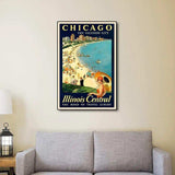 Vintage 1929 Chicago Vacation Travel Unframed Print Wall Art - Homeroots - Flyclothing LLC