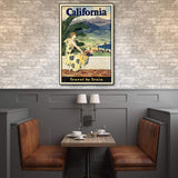 Vintage 1934 California Travel Unframed Print Wall Art - Homeroots - Flyclothing LLC