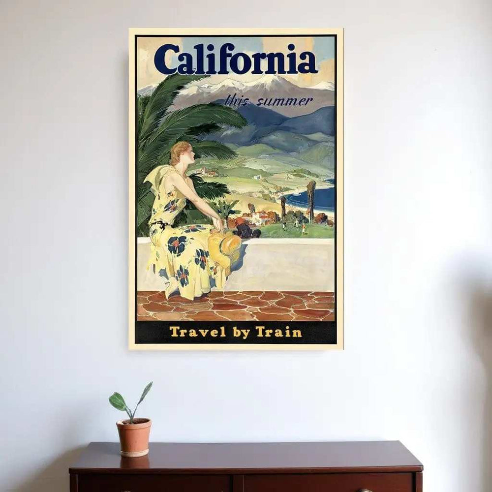 Vintage 1934 California Travel Unframed Print Wall Art - Homeroots - Flyclothing LLC