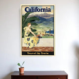 Vintage 1934 California Travel Unframed Print Wall Art - Homeroots
