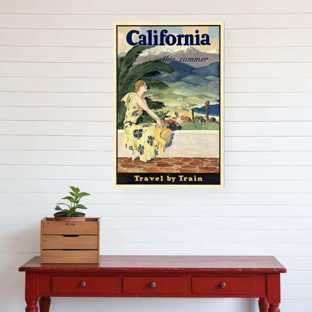 Vintage 1934 California Travel Unframed Print Wall Art - Homeroots - Flyclothing LLC