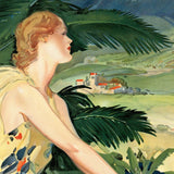 Vintage 1934 California Travel Unframed Print Wall Art - Homeroots