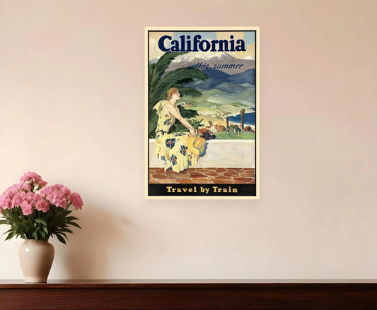 Vintage 1934 California Travel Unframed Print Wall Art - Homeroots - Flyclothing LLC
