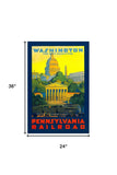 Washington Dc Vintage Travel Unframed Print Wall Art - Homeroots - Flyclothing LLC