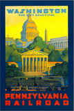 Washington DC Vintage Travel Unframed Print Wall Art