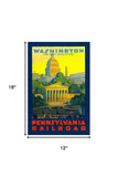 Washington Dc Vintage Travel Unframed Print Wall Art - Homeroots - Flyclothing LLC