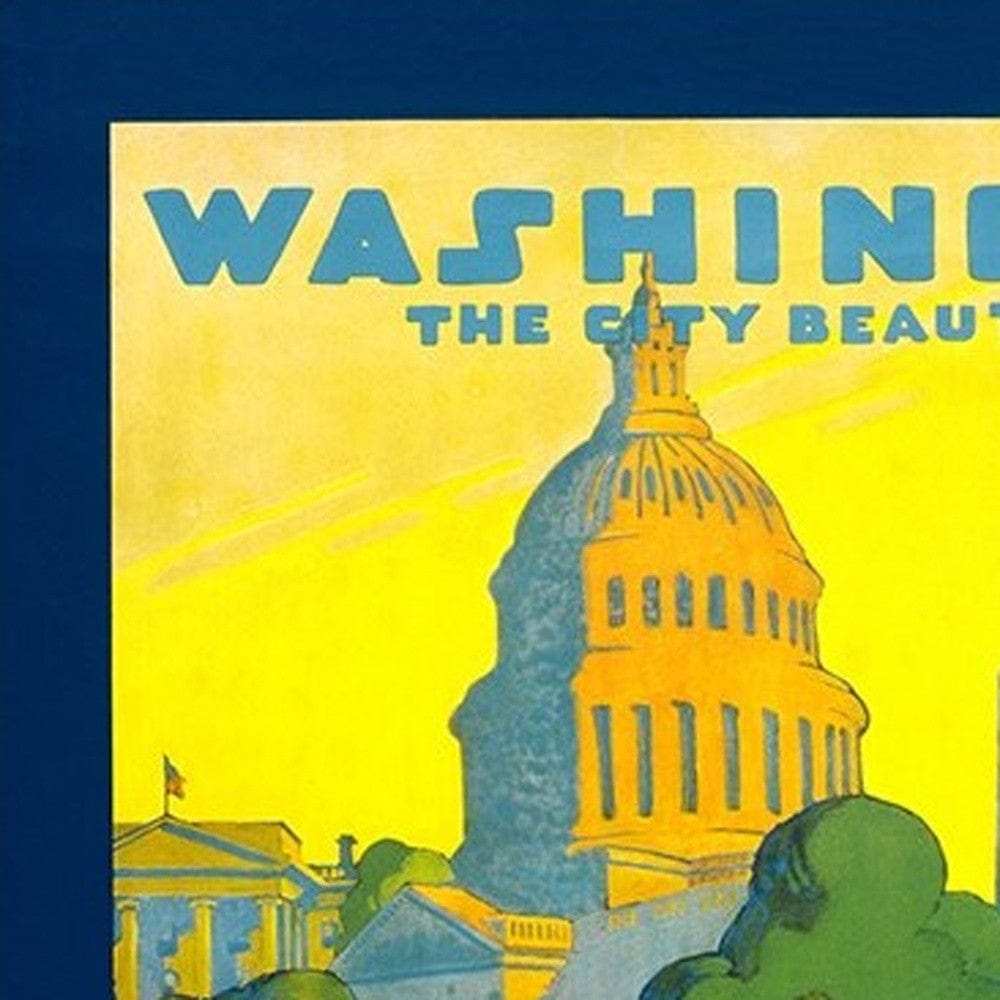 Washington Dc Vintage Travel Unframed Print Wall Art - Homeroots - Flyclothing LLC