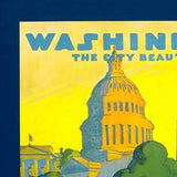 Washington Dc Vintage Travel Unframed Print Wall Art - Homeroots