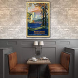 West Point New York Vintage Travel Unframed Print Wall Art - Homeroots - Flyclothing LLC