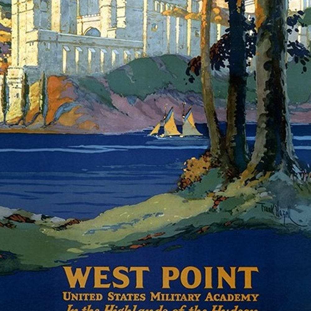West Point New York Vintage Travel Unframed Print Wall Art - Homeroots - Flyclothing LLC