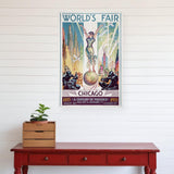 Vintage 1933 Chicago Worlds Fair Unframed Print Wall Art - Homeroots