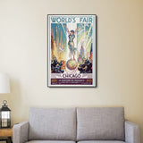 12" x 18" Vintage 1933 Chicago Worlds Fair Wall Art - Homeroots - Flyclothing LLC