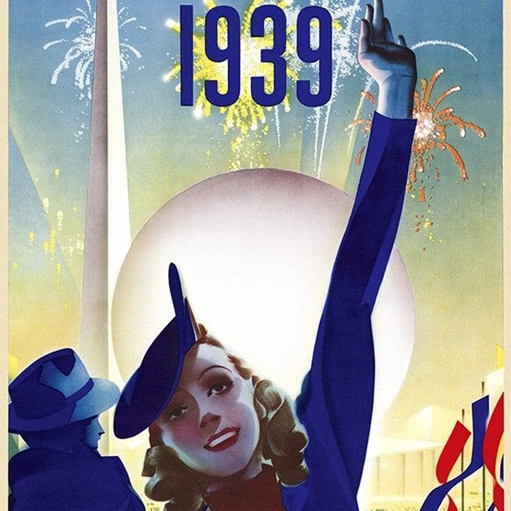 New York 1939 World's Fair Vintage Travel Unframed Print Wall Art - Homeroots - Flyclothing LLC