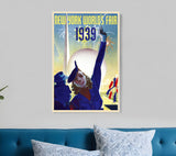 New York 1939 World's Fair Vintage Travel Unframed Print Wall Art - Homeroots
