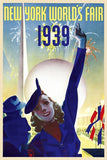 New York 1939 World's Fair Vintage Travel Unframed Print Wall Art - Homeroots