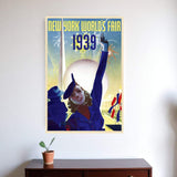 New York 1939 World's Fair Vintage Travel Unframed Print Wall Art - Homeroots - Flyclothing LLC