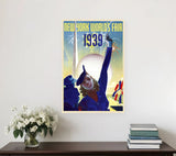 New York 1939 World's Fair Vintage Travel Unframed Print Wall Art - Homeroots