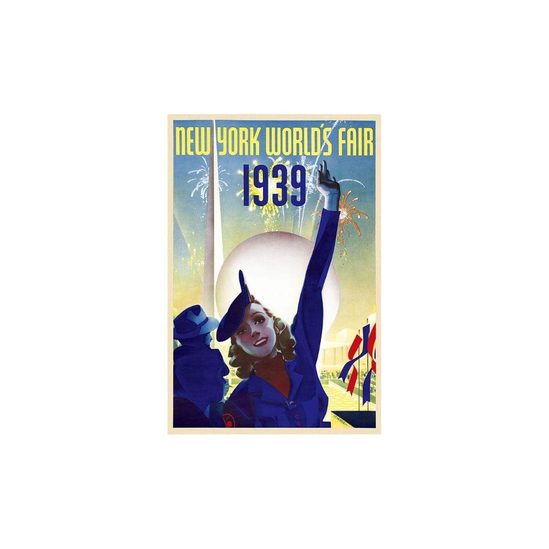New York 1939 World's Fair Vintage Travel Unframed Print Wall Art - Homeroots - Flyclothing LLC