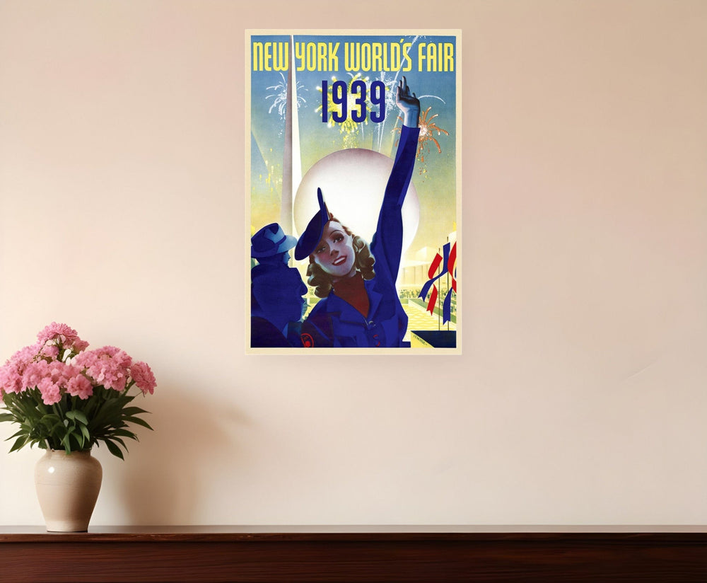 New York 1939 World's Fair Vintage Travel Unframed Print Wall Art - Homeroots