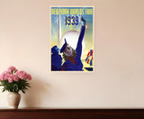 New York 1939 World's Fair Vintage Travel Unframed Print Wall Art - Homeroots