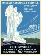 24" x 32" Yellowstone National Park c1938 Vintage Travel Poster Wall Art - Homeroots - Flyclothing LLC