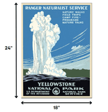 18" x 24" Yellowstone National Park c1938 Vintage Travel Poster Wall Art - Homeroots - Flyclothing LLC