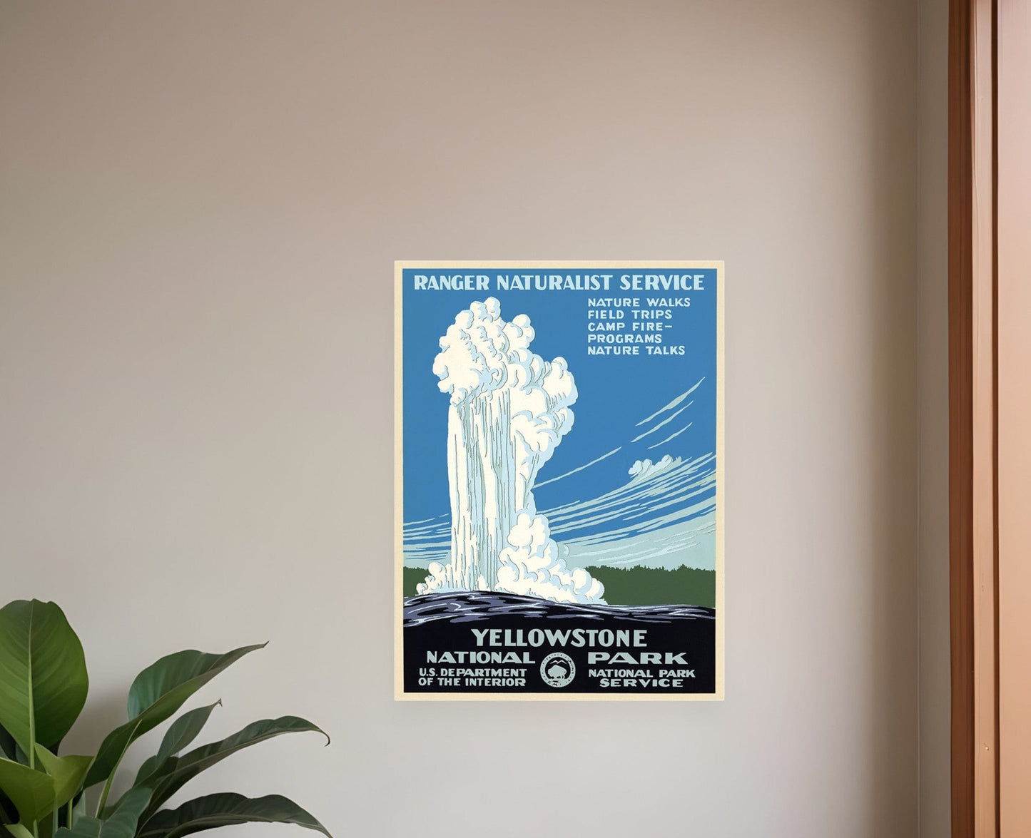 11" x 14" Yellowstone National Park c1938 Vintage Travel Poster Wall Art - Homeroots - Flyclothing LLC