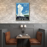 8.5" x 11" Yellowstone National Park c1938 Vintage Travel Poster Wall Art - Homeroots - Flyclothing LLC